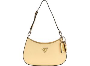 0190231818397 - GUESS Schultertasche Anhänger Reißverschluss für Damen beige