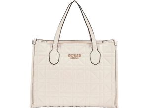 0190231845331 - GUESS Shopper Stepp-Optik Kunstleder für Damen beige