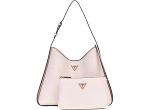 0190231847571 - GUESS Schultertasche Logo-Prägung Reißverschluss für Damen grau