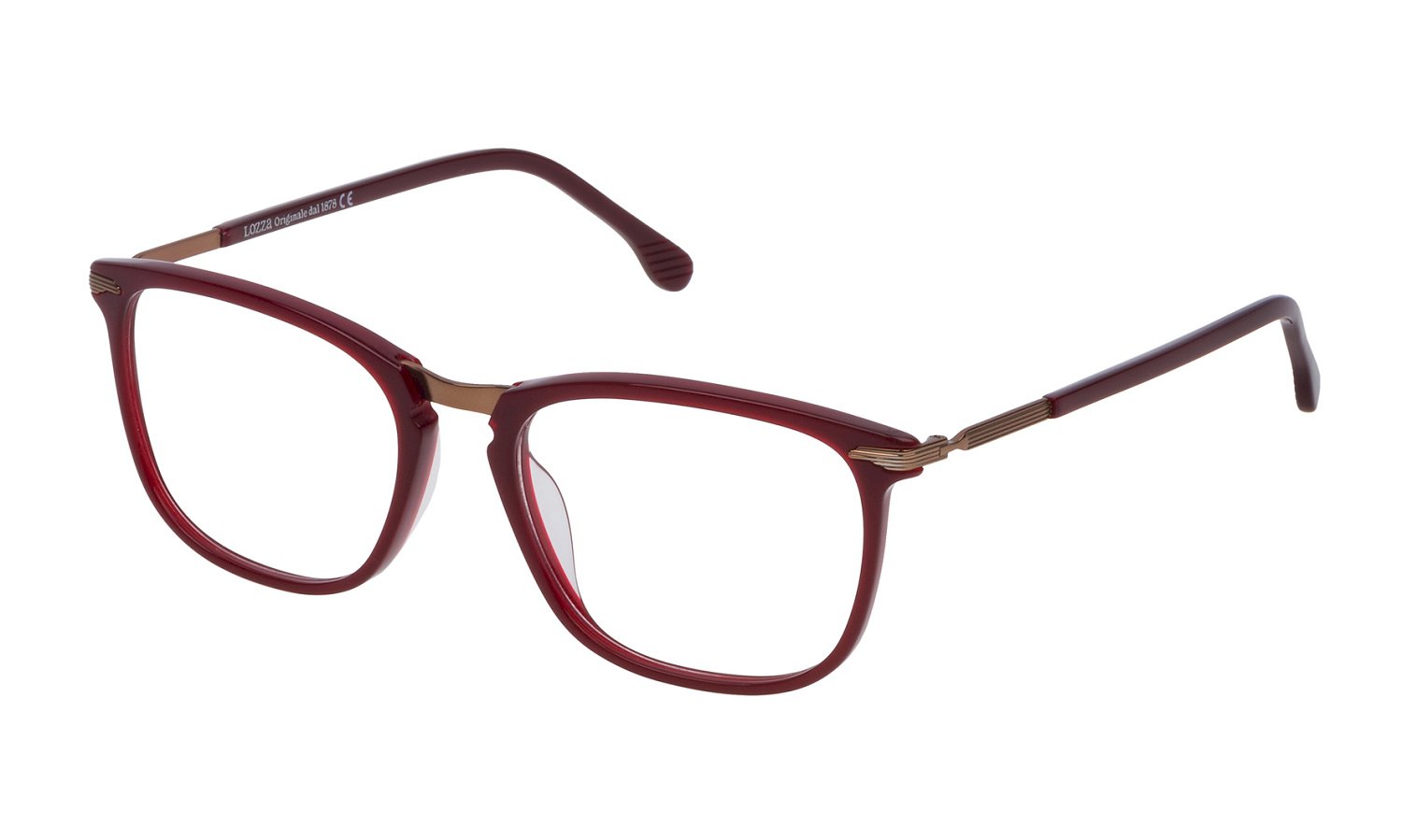 0190605010174 - Herren VL4151 COMO 8  09GR Rahmen von BRILLEN Acetat Rot