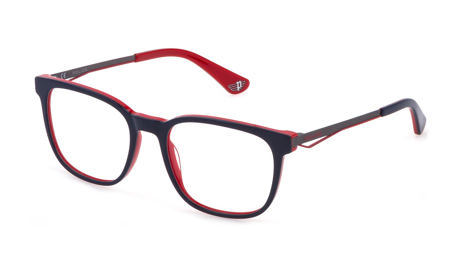 0190605326763 - Unisex VK103 JUMP JR 1 01BT Rahmen von BRILLEN Acetat Blau Rot  Quadratisch