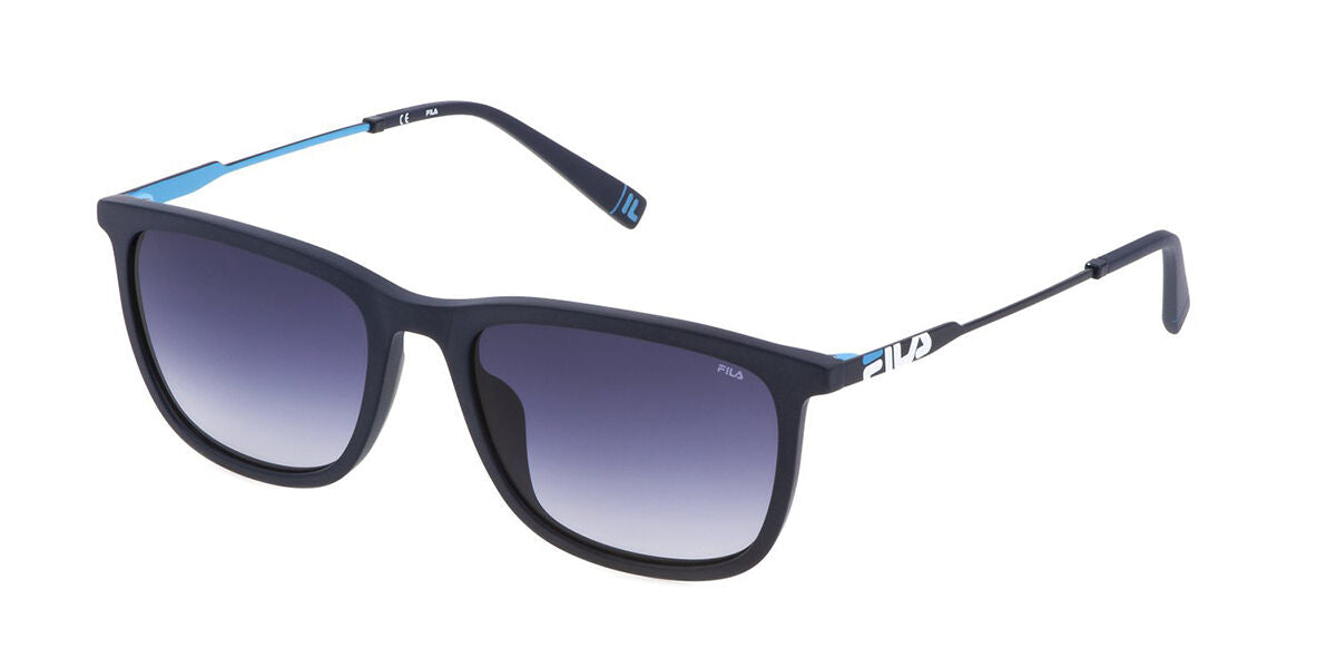 0190605363737 - Unisex SFI214  06QS Gläser SONNENBRILLEN Acetat Blau Blau Geometrisch Normal Schattiert