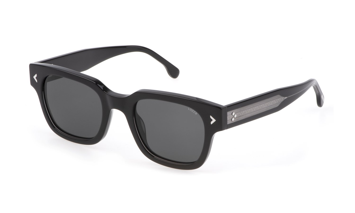 0190605376478 - Herren SL4300 POSITANO4 0888 Gläser SONNENBRILLEN Acetat Schwarz Grau Quadratisch Normal