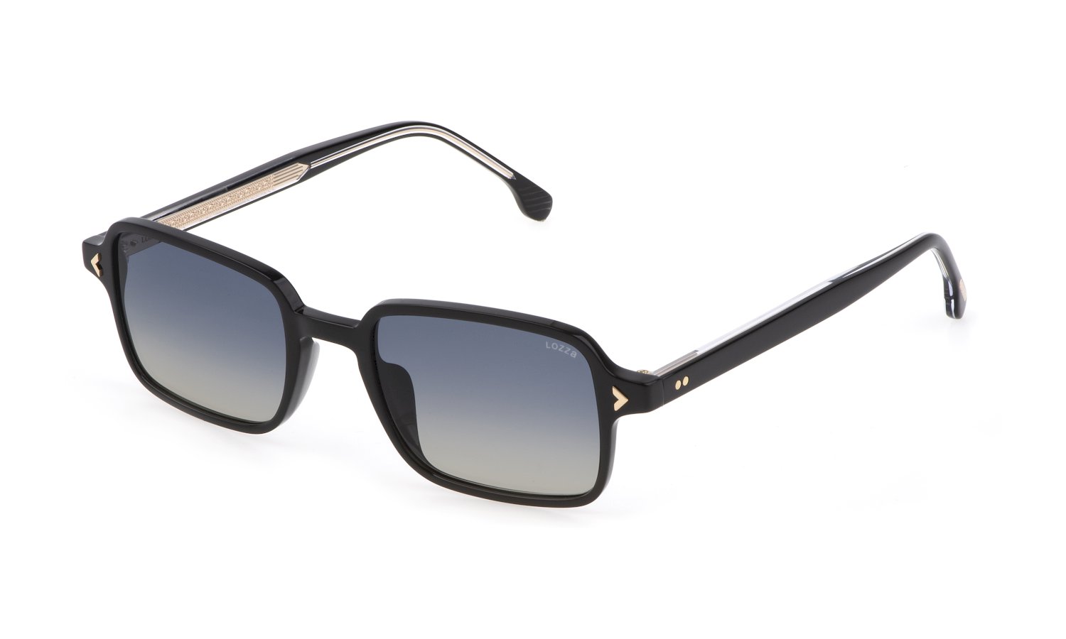 0190605376591 - Herren SL4302 0700 Gläser SONNENBRILLEN Acetat Schwarz Blau Quadratisch Normal Schattiert