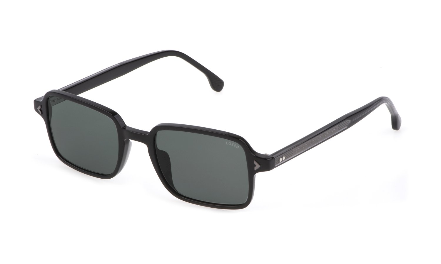 0190605376614 - Herren SL4302 700Y Gläser SONNENBRILLEN Acetat Schwarz Grau Quadratisch Normal