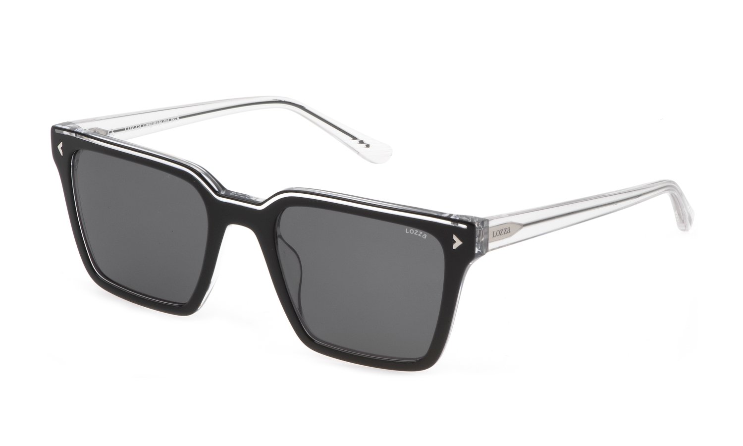 0190605376706 - Herren SL4304 TAORMINA 5 09W1 Gläser SONNENBRILLEN Acetat Schwarz Grau Quadratisch Normal