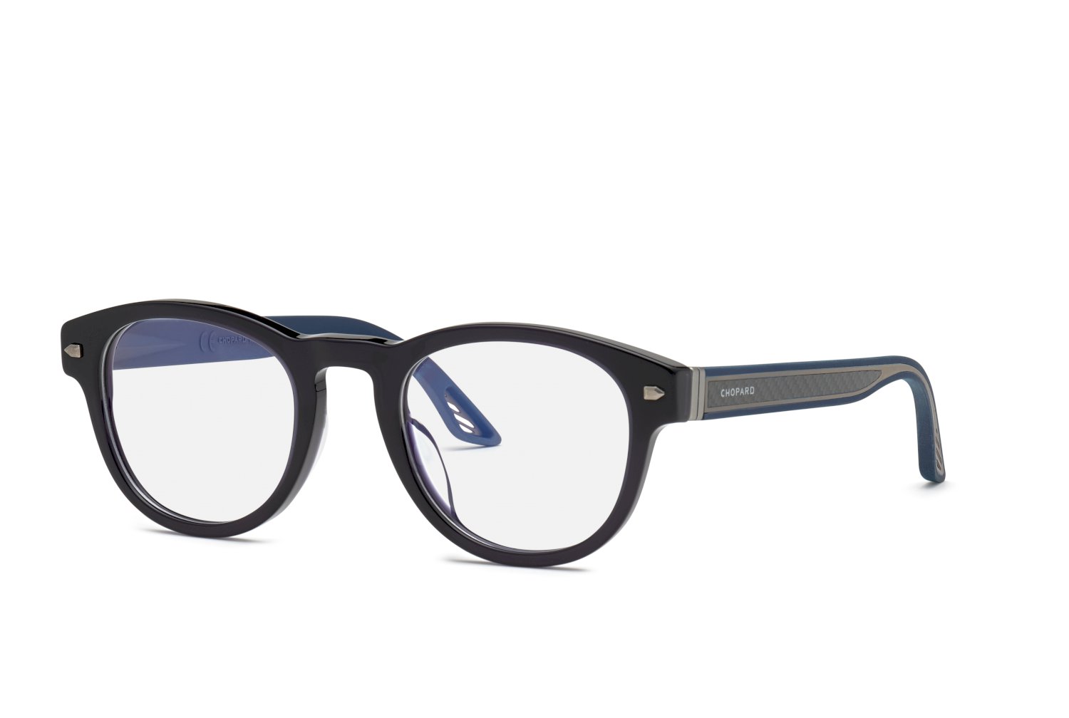 0190605382349 - Uomo VCH327 956K Rahmen von BRILLEN Acetato Blu  Rotonda