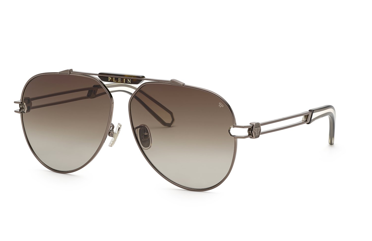 0190605391310 - Herren SPP048M GOLDEN PLEIN SEVENTIESLEIN 584 Gläser SONNENBRILLEN Metall Grau Braun Pilot Normal Schattiert 0190605391310 - Herren SPP048M GOLDEN PLEIN SEVENTIESLEIN 584 Gläser SONNENBRILLEN Metall Grau Braun Pilot Normal Schattiert