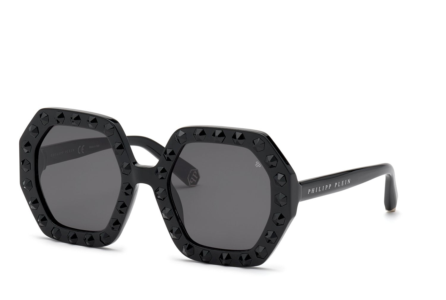 0190605391471 - Damen SPP039S PLEIN FIRST LADY CHICAGO 700Y Gläser SONNENBRILLEN Acetat Schwarz Grau Geometrisch Normal