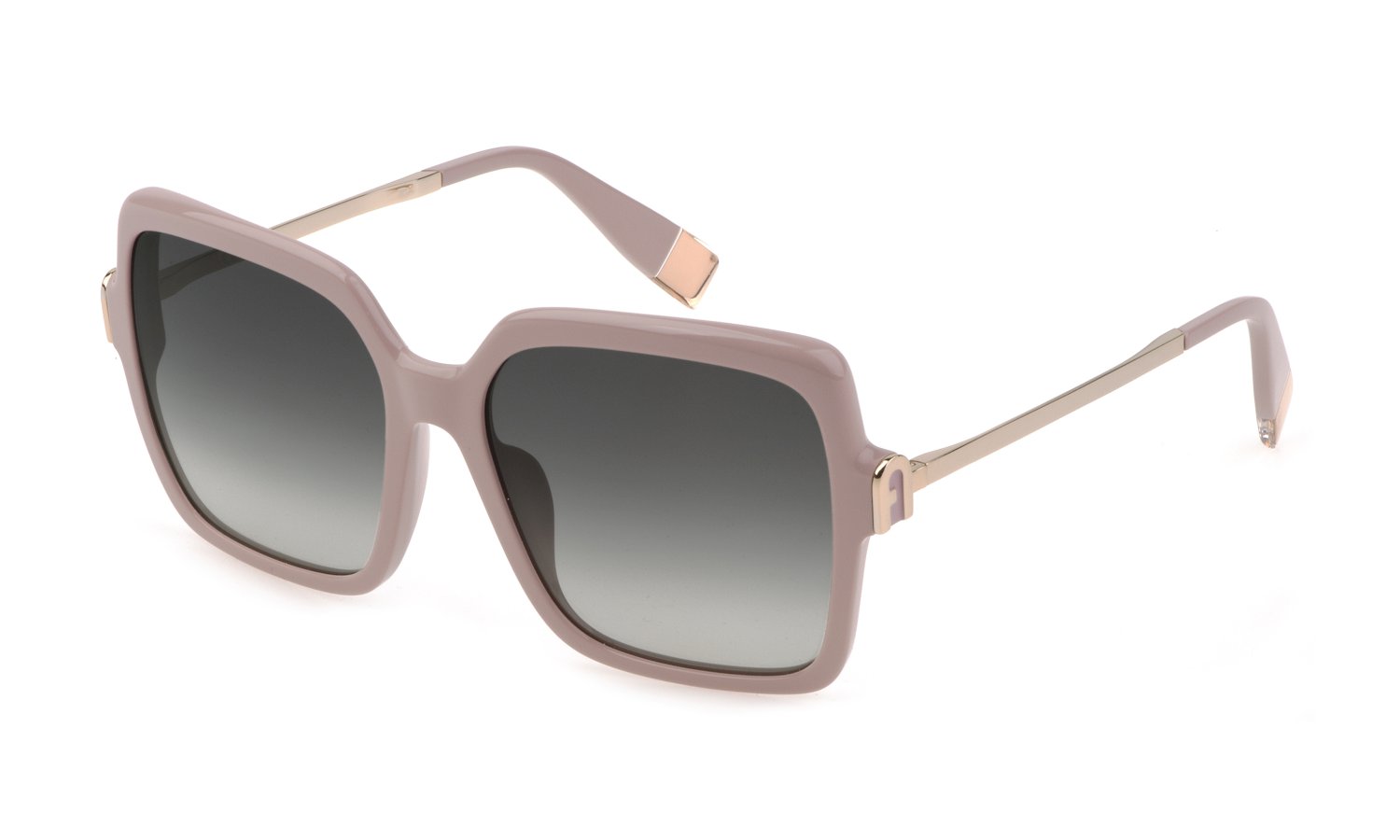 0190605395592 - Damen SFU626 0816 Gläser SONNENBRILLEN Acetat Rosa Grau Quadratisch Normal Schattiert