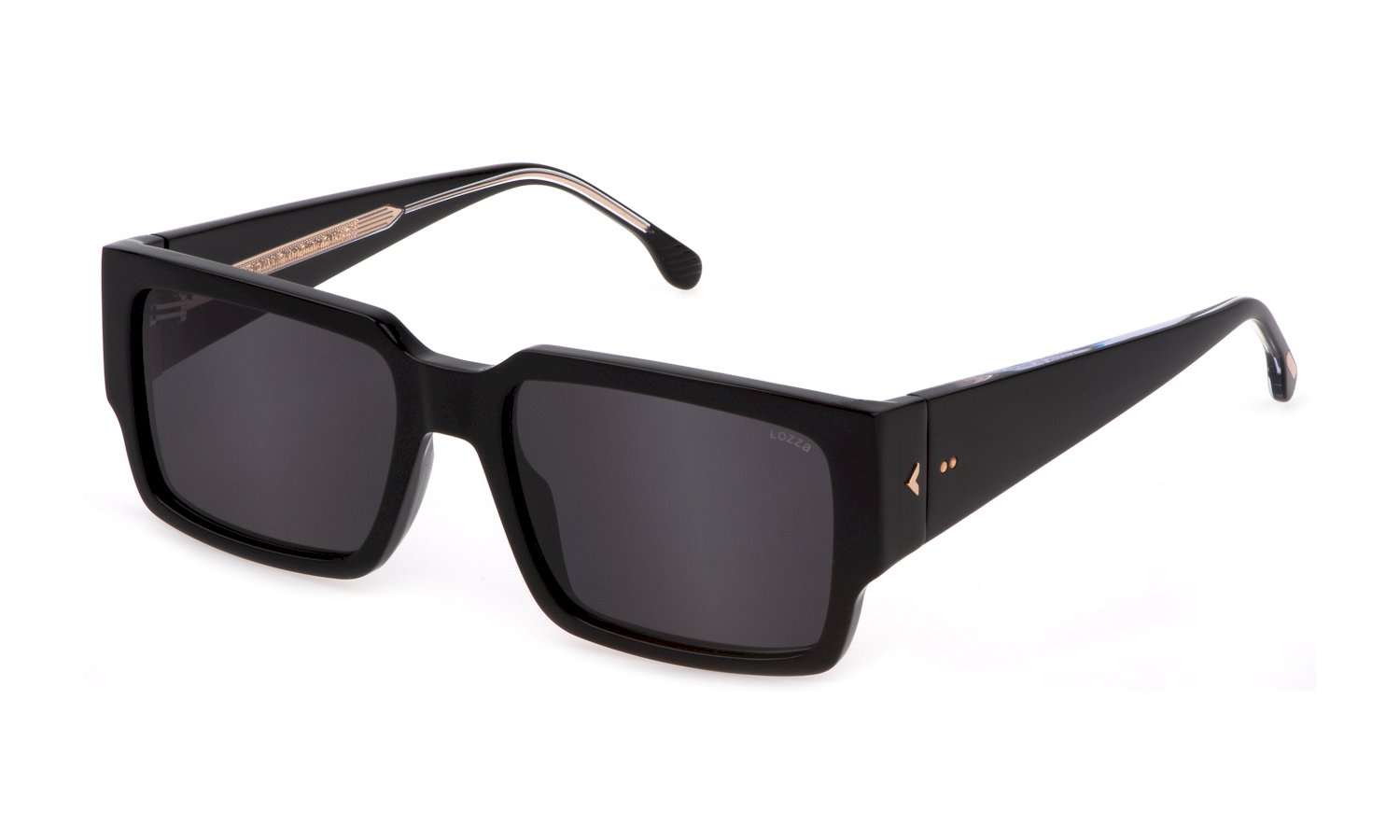 0190605411957 - Herren SL4317 RIVIERA 2 0700 Gläser SONNENBRILLEN Acetat Schwarz Grau Quadratisch Normal