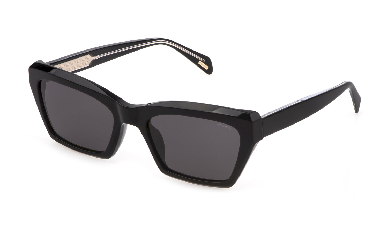 0190605412244 - Damen SPLG22 DAWN 7 0700 Gläser SONNENBRILLEN Acetat Schwarz Grau Quadratisch Normal