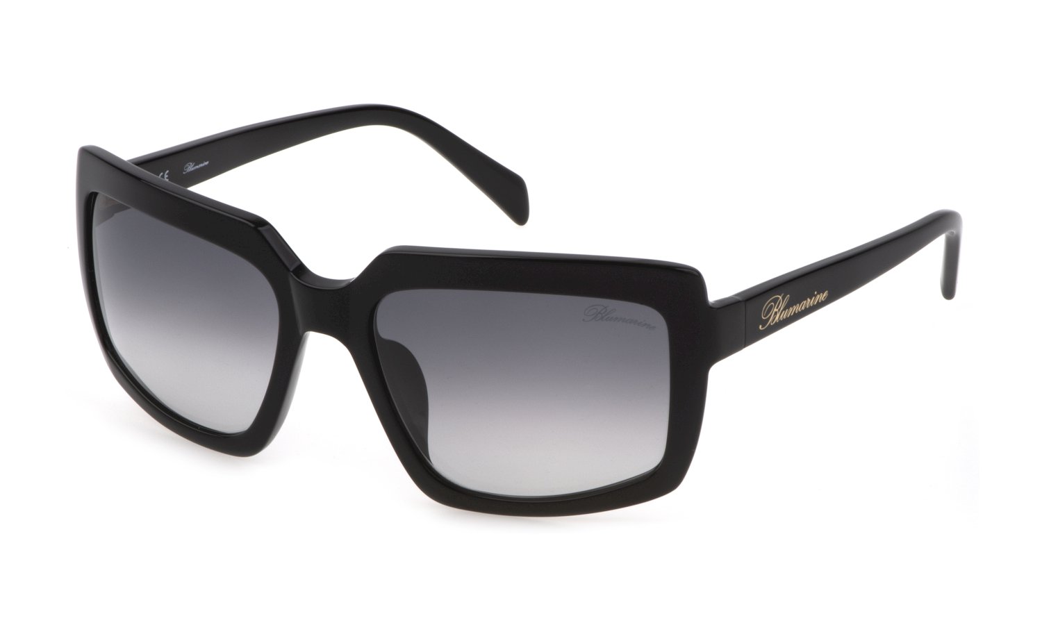 0190605414453 - Damen SBM804 0700 Gläser SONNENBRILLEN Acetat Schwarz Grau Quadratisch Normal Schattiert