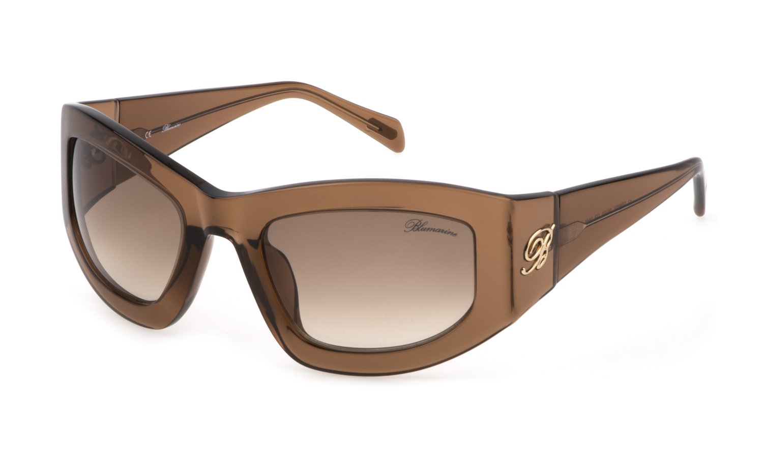 0190605414606 - Damen SBM802 0AAK Sonnenbrillen Acetat Braun Braun Wraparound Normal Schattiert 0190605414606 - Damen SBM802 0AAK Sonnenbrillen Acetat Braun Braun Wraparound Normal Schattiert