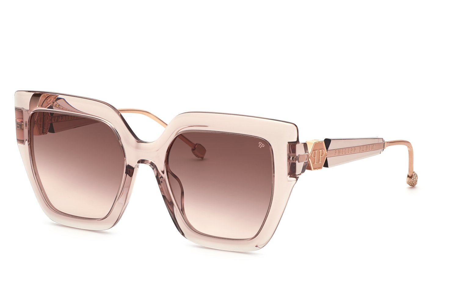 0190605423691 - Damen SPP064S PLEIN QUEEN 07T1 Gläser SONNENBRILLEN Acetat Beige Braun Geometrisch Normal Schattiert 0190605423691 - Damen SPP064S PLEIN QUEEN 07T1 Gläser SONNENBRILLEN Acetat Beige Braun Geometrisch Normal Schattiert