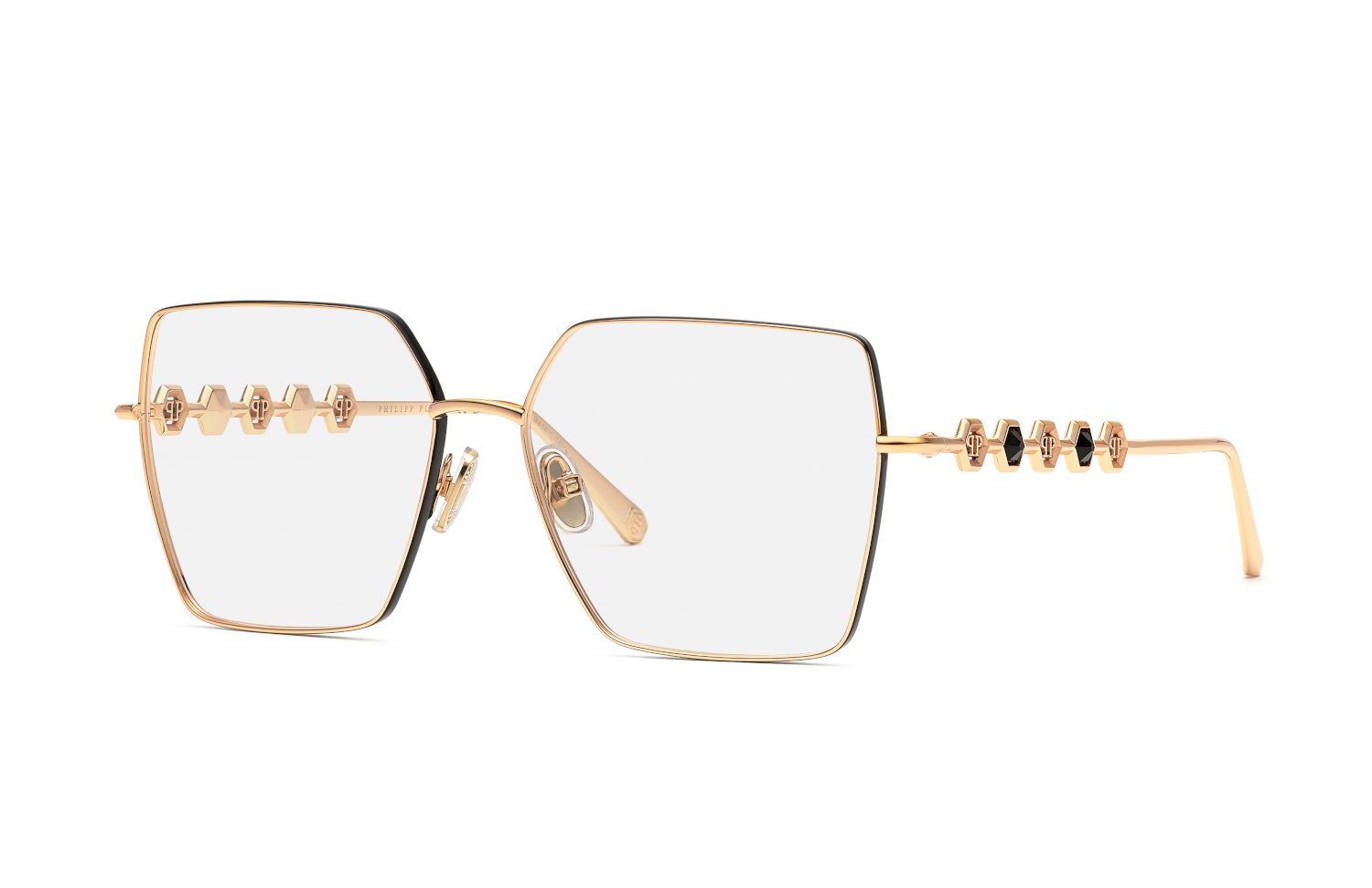 0190605424261 - Damen VPP071S PLEIN DELIGHT 02AM Rahmen von BRILLEN Metall Gold Quadratisch 0190605424261 - Damen VPP071S PLEIN DELIGHT 02AM Rahmen von BRILLEN Metall Gold Quadratisch