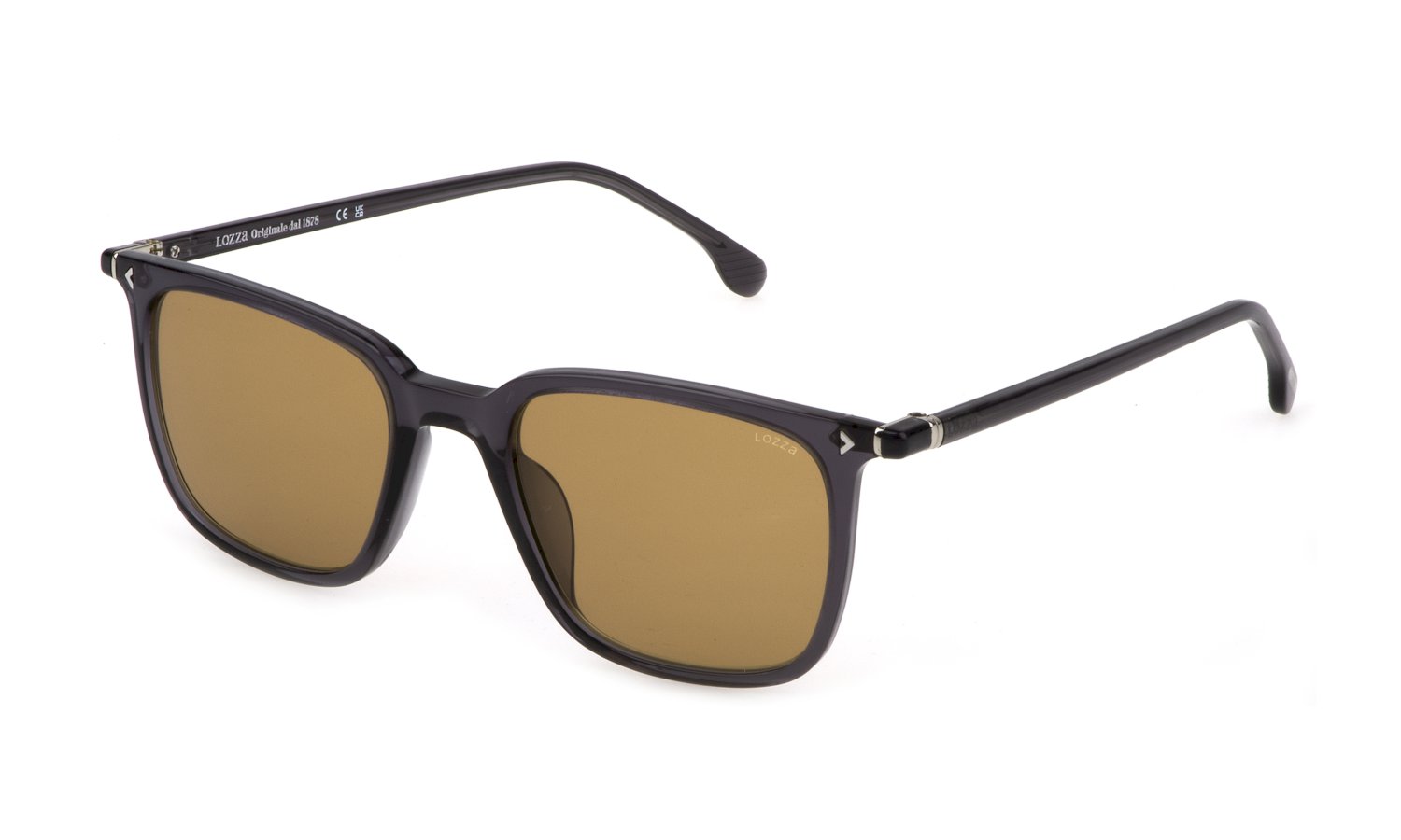 0190605441510 - Herren SL4320 ROMA 1 0705 Gläser SONNENBRILLEN Acetat Grau Braun Quadratisch Normal