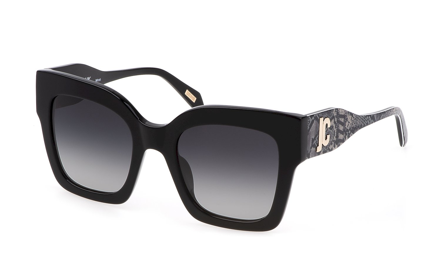 0190605445914 - Damen SJC019 0700 Gläser SONNENBRILLEN Acetat Schwarz Grau Quadratisch Normal Schattiert