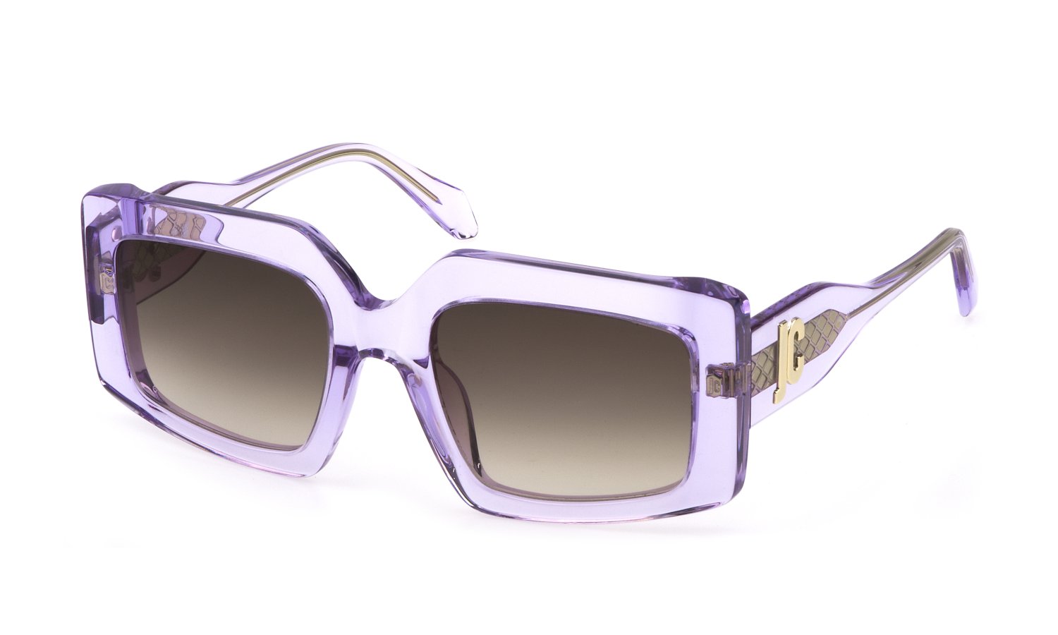 0190605445990 - Damen SJC020V 06SC Gläser SONNENBRILLEN Acetat Violett Braun Geometrisch Normal Schattiert