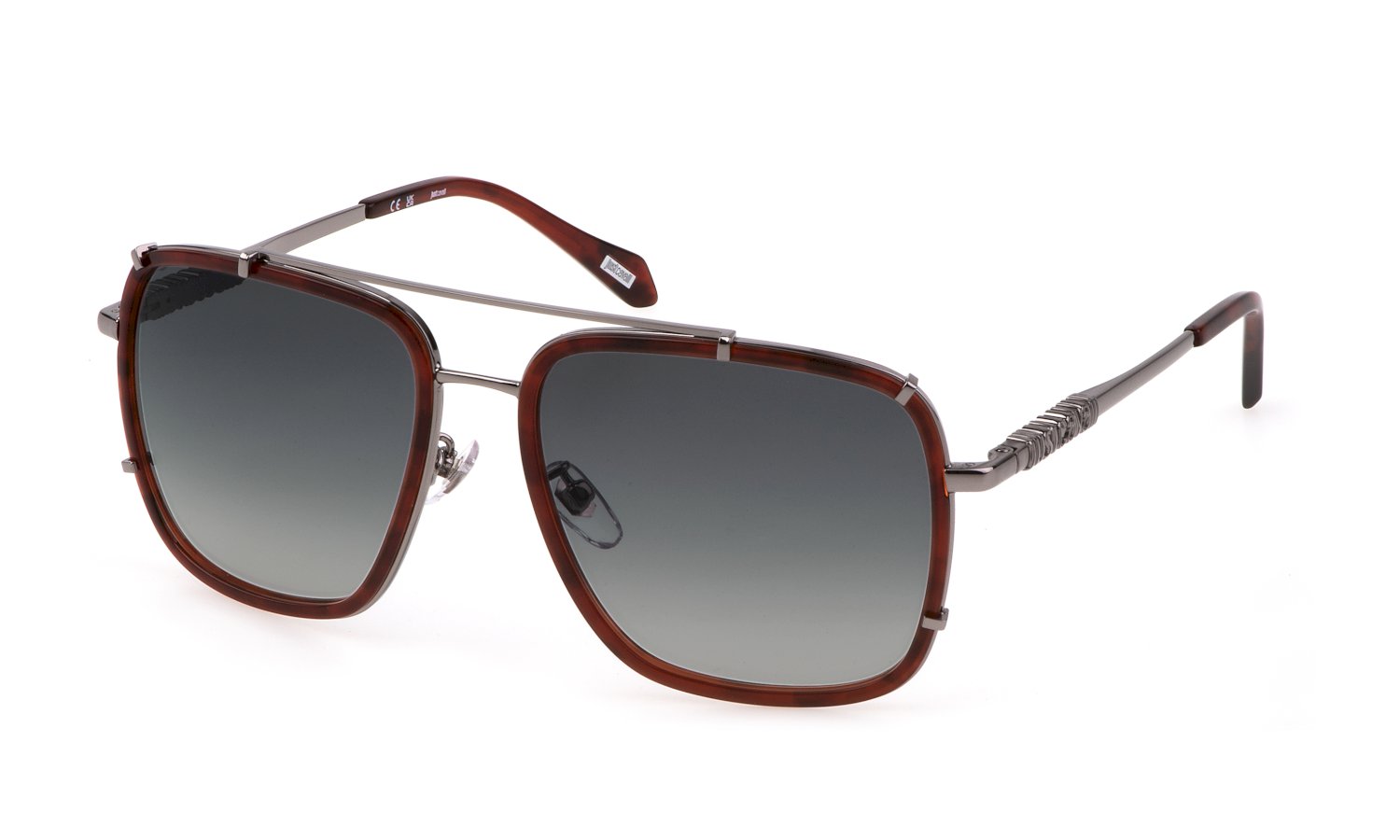 0190605446621 - Unisex SJC030V  09JC Gläser SONNENBRILLEN Metall Havanna Grau Quadratisch Normal Schattiert 0190605446621 - Unisex SJC030V  09JC Gläser SONNENBRILLEN Metall Havanna Grau Quadratisch Normal Schattiert