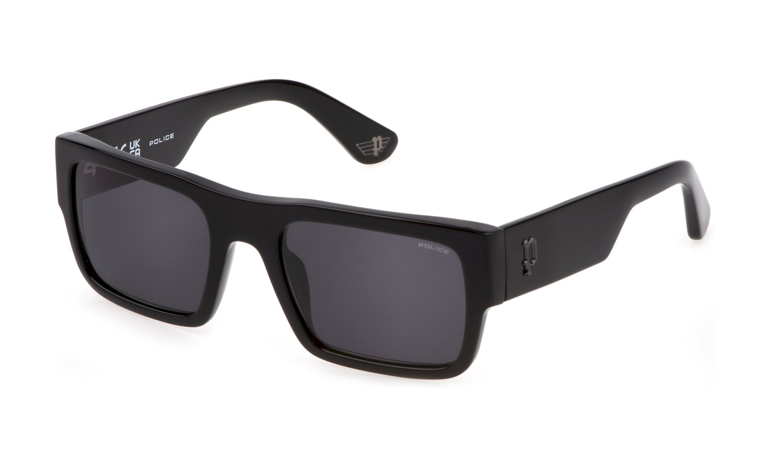 0190605449615 - Herren SPLL12 GOTH 1 0700 Gläser SONNENBRILLEN Acetat Schwarz Grau Quadratisch Normal 0190605449615 - Herren SPLL12 GOTH 1 0700 Gläser SONNENBRILLEN Acetat Schwarz Grau Quadratisch Normal