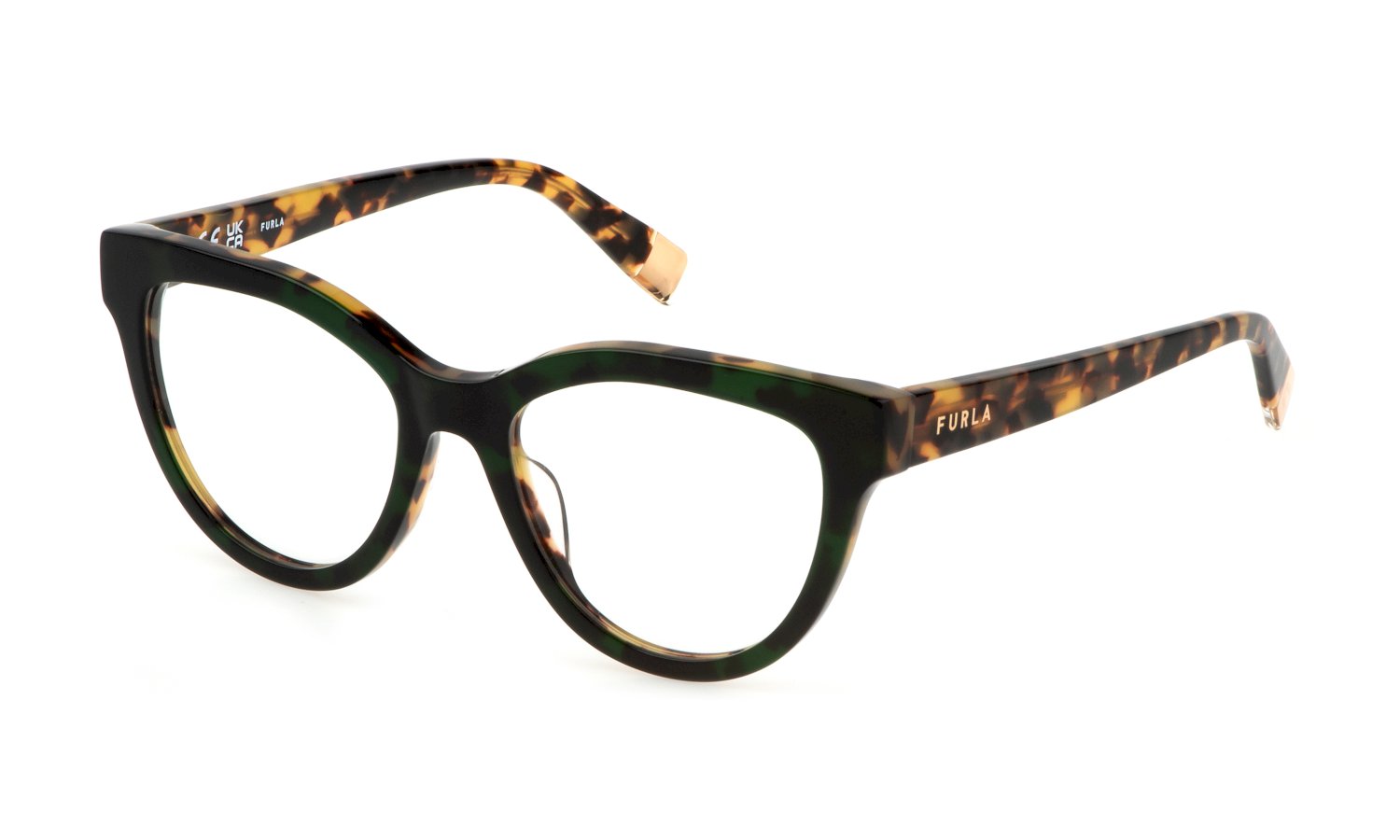 0190605452295 - Donna VFU679 0xat Rahmen von BRILLEN Acetato Verde  Cat Eye