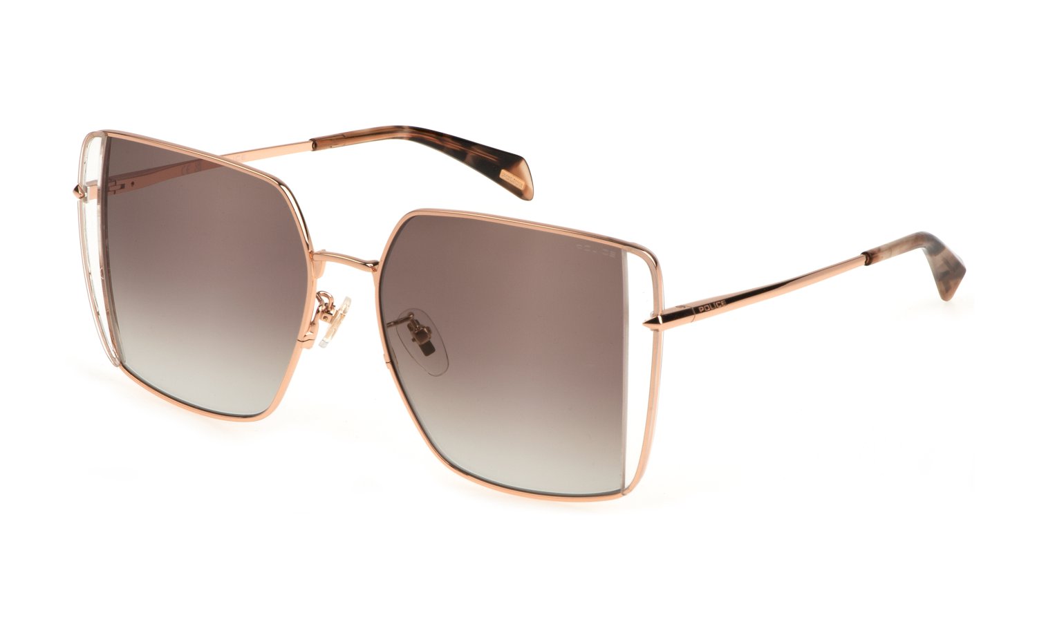 0190605455586 - Damen SPLL37 STAGEDIVE 12 08FC Gläser SONNENBRILLEN Metall Gold Braun Quadratisch Normal Schattiert 0190605455586 - Damen SPLL37 STAGEDIVE 12 08FC Gläser SONNENBRILLEN Metall Gold Braun Quadratisch Normal Schattiert
