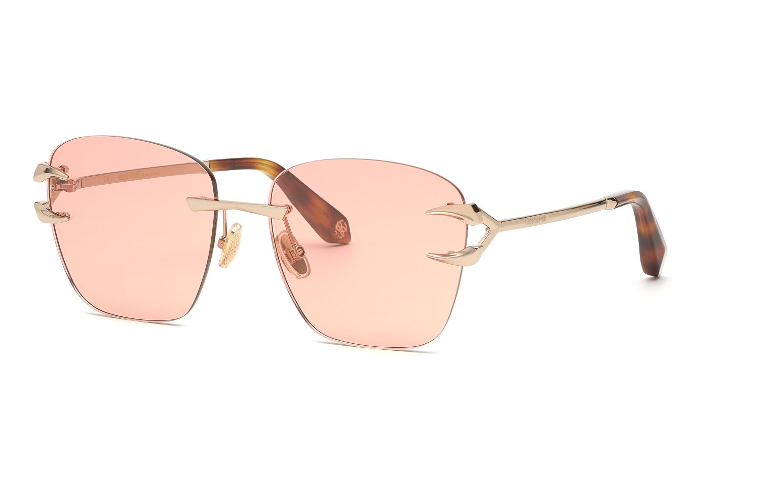 0190605456187 - Unisex SRC022 594F Gläser SONNENBRILLEN Metall Gold Rosa Quadratisch Photochromatisch