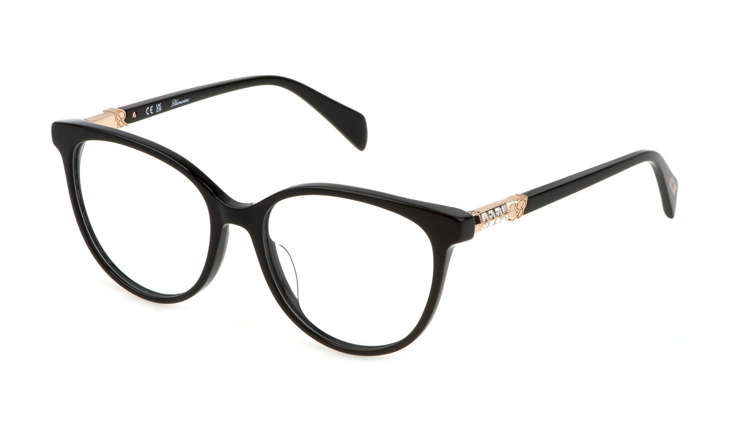 0190605461716 - Damen VBM825S 0700 Rahmen von BRILLEN Acetat Schwarz  Schmetterling