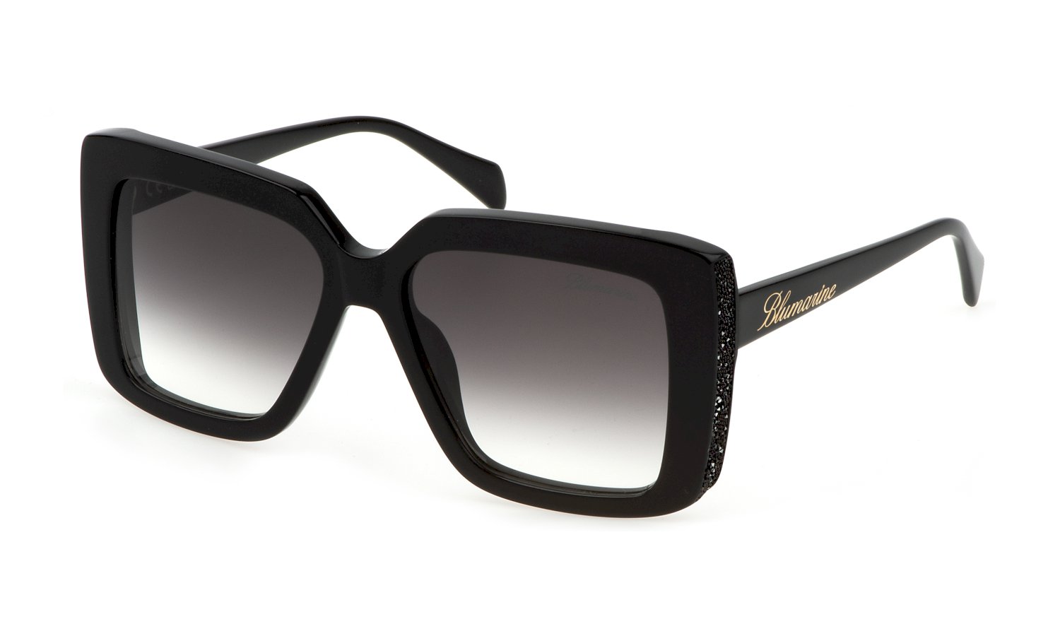 0190605461990 - Damen SBM831V 0700 Gläser SONNENBRILLEN Acetat Schwarz Grau Quadratisch Normal Schattiert