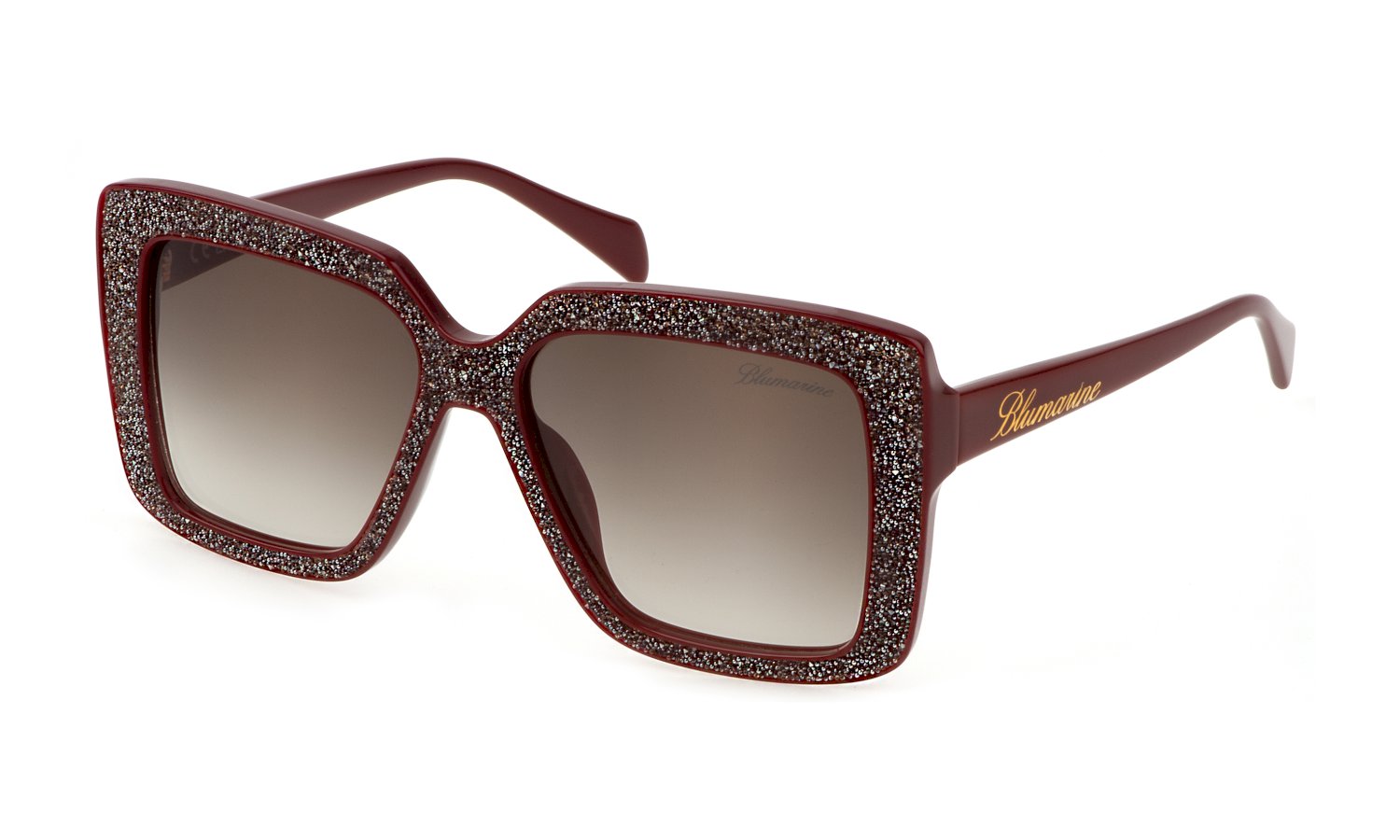 0190605462140 - Damen SBM831S 09FH Gläser SONNENBRILLEN Acetat Bordeaux Braun Quadratisch  Schattiert