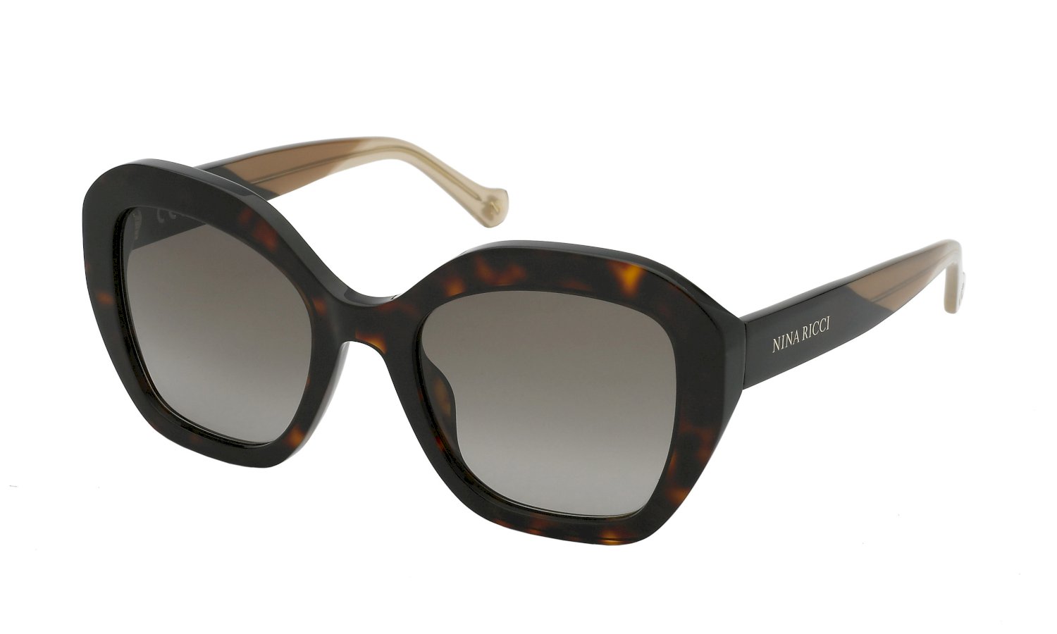 0190605463352 - Damen SNR355 0714 Gläser SONNENBRILLEN Acetat Havanna Braun Geometrisch Normal Schattiert