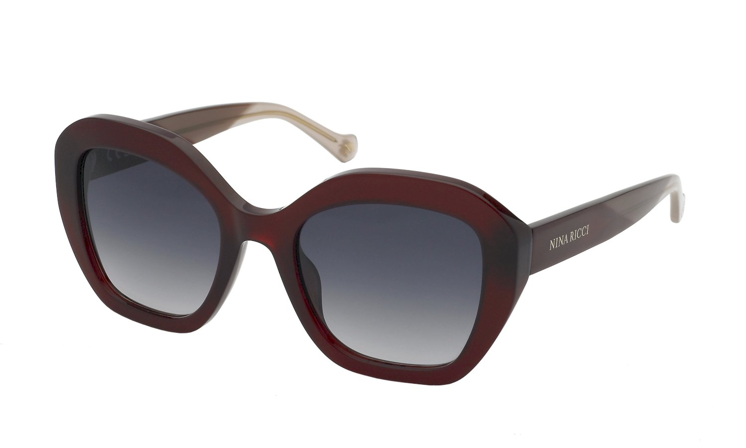 0190605463376 - Damen SNR355 09Y9 Gläser SONNENBRILLEN Acetat Rot Blau Geometrisch Normal Schattiert 0190605463376 - Damen SNR355 09Y9 Gläser SONNENBRILLEN Acetat Rot Blau Geometrisch Normal Schattiert