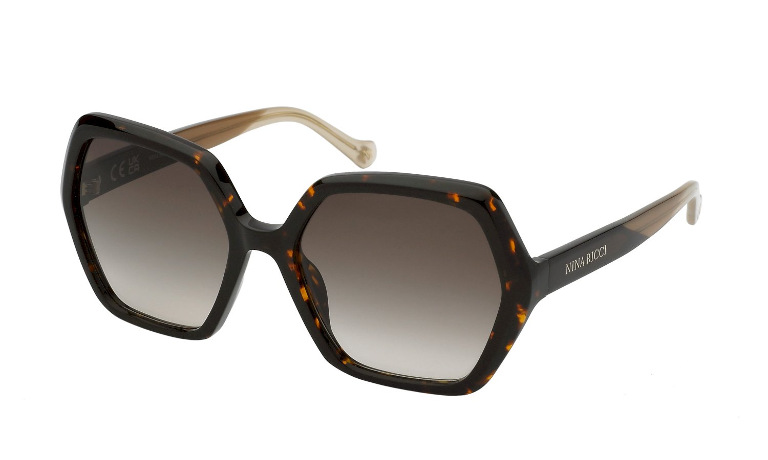 0190605463406 - Damen SNR356 0745 Gläser SONNENBRILLEN Acetat Havanna Braun Geometrisch Normal Schattiert