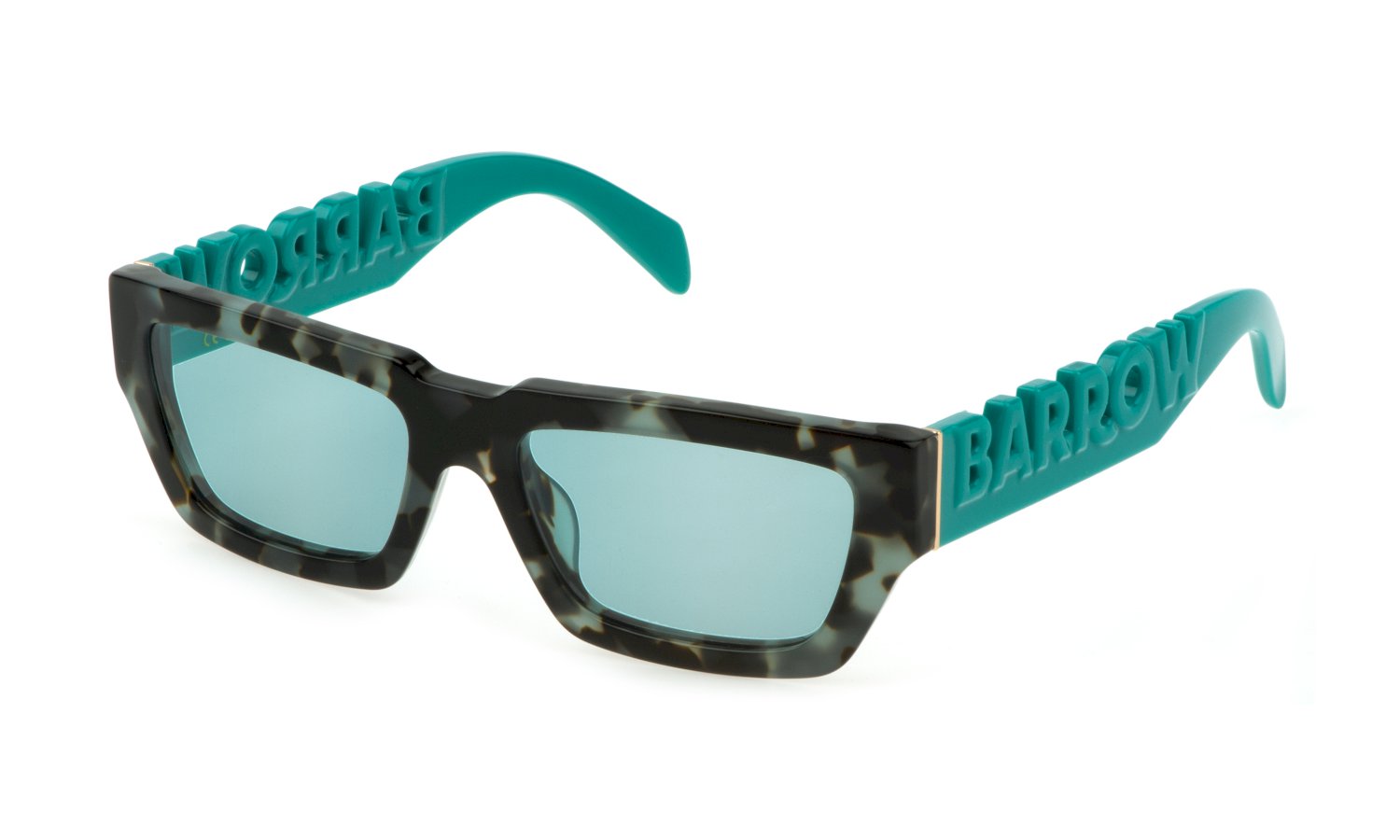 0190605469699 - Unisex SBA003V STREAM 05AQ Gläser SONNENBRILLEN Acetat Havanna Blau Quadratisch Normal