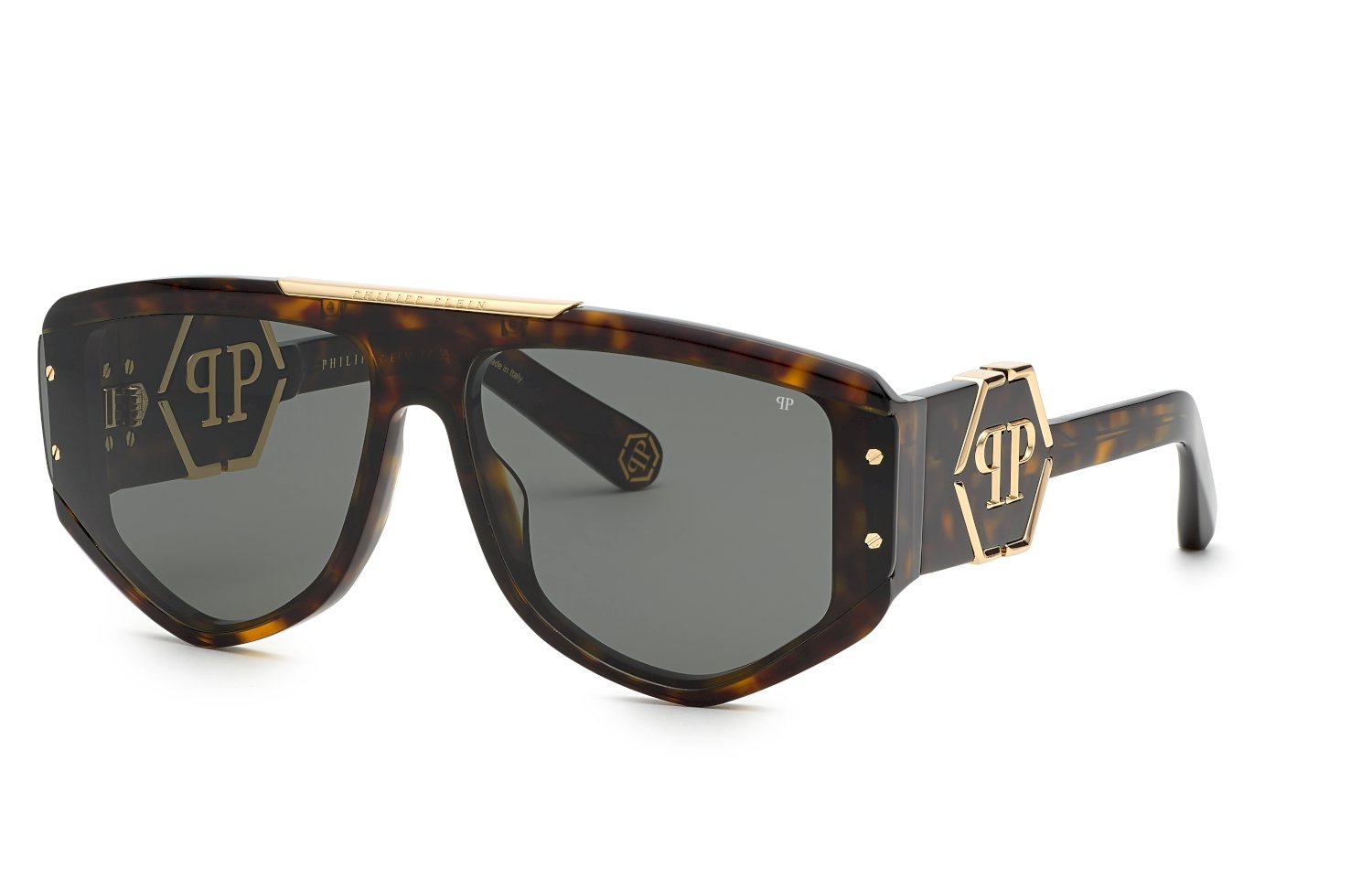 0190605470114 - Herren SPP093M plein Ego 0722 Gläser SONNENBRILLEN Acetat Havanna Multicolor Quadratisch Normal