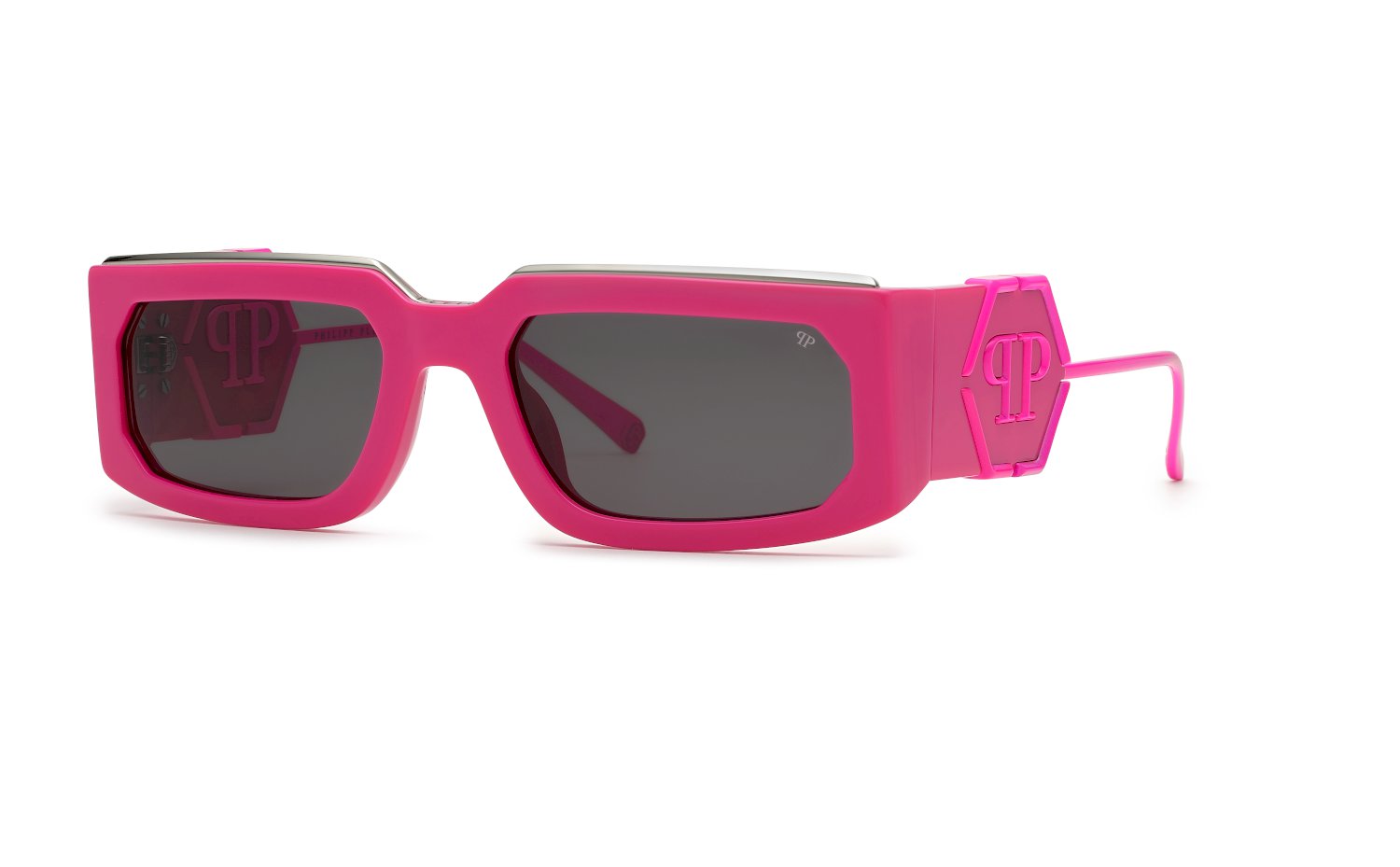 0190605477533 - Damen SPP119M PLEIN ROSE VENUS  07BE Gläser SONNENBRILLEN Acetat Fuchsie Grau Quadratisch Normal