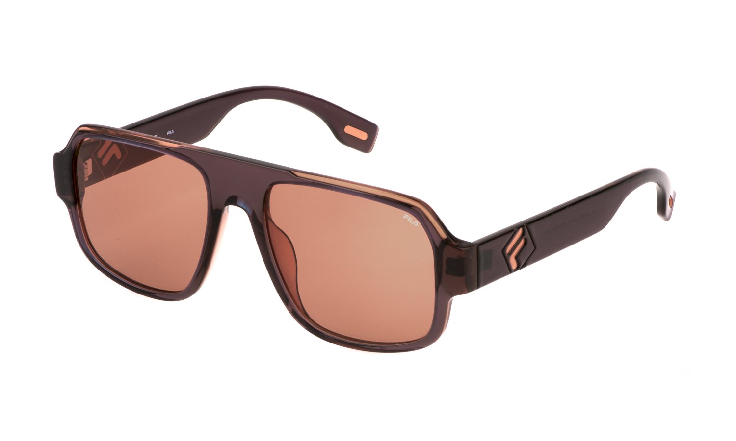 0190605477854 - Unisex SFI529 0J58 Gläser SONNENBRILLEN Acetat Braun Orange Pilot Normal