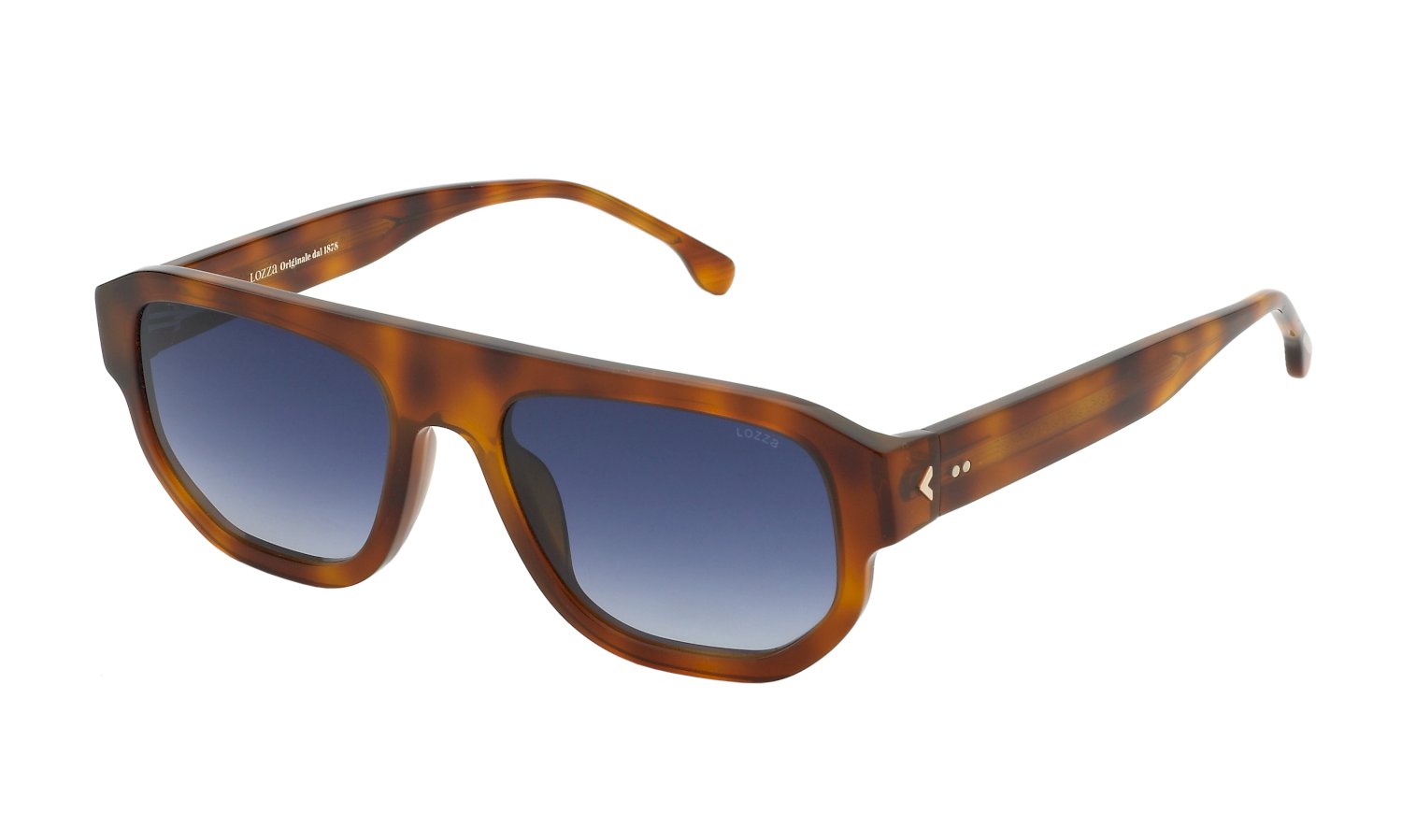 0190605484920 - Herren SL4340 RIVIERA 5  711 Gläser SONNENBRILLEN Acetat Havanna Blau Quadratisch Normal Schattiert