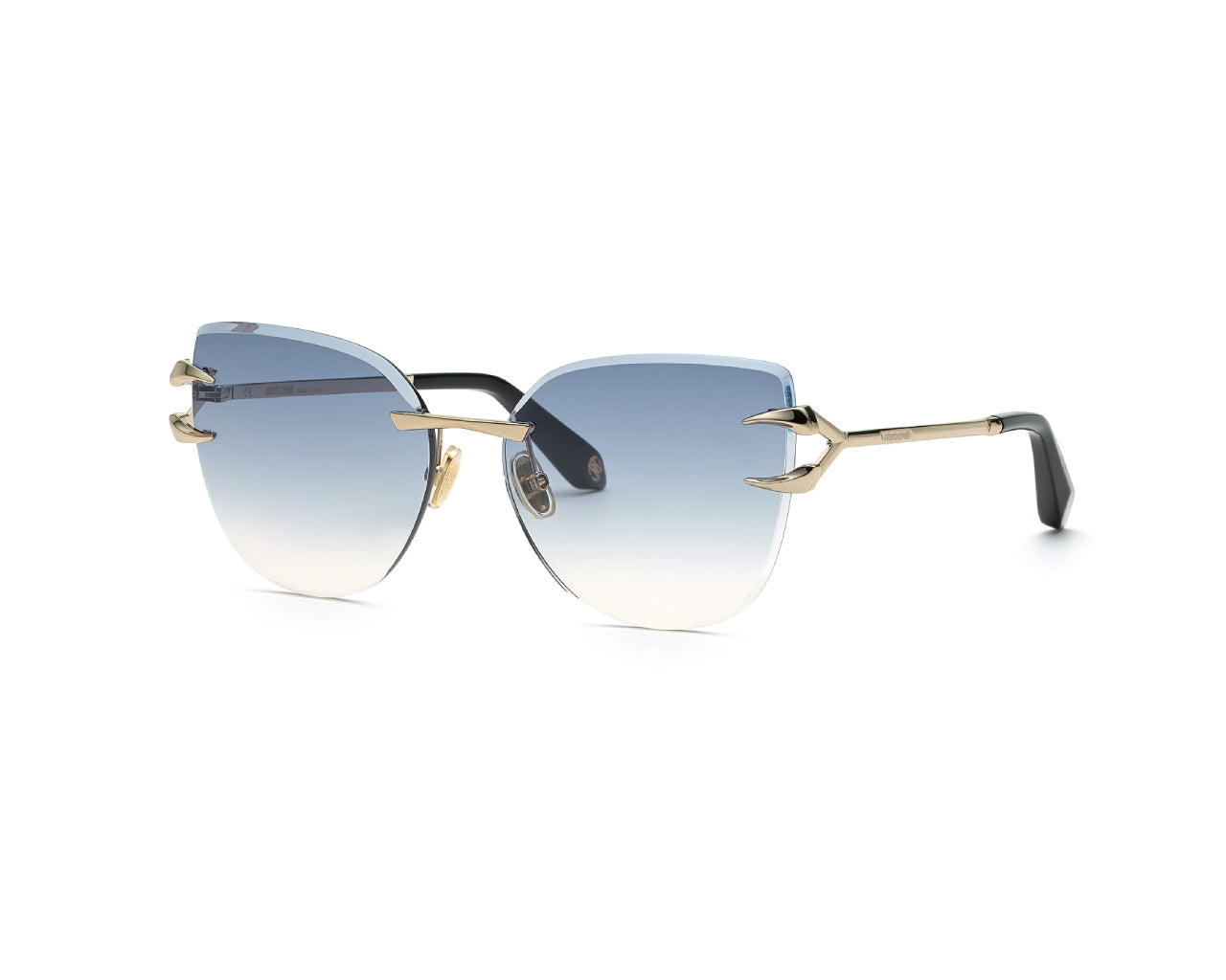 0190605485057 - Damen SRC043 594B Gläser SONNENBRILLEN Metall Gold Blau Schmetterling Normal Sfumato 0190605485057 - Damen SRC043 594B Gläser SONNENBRILLEN Metall Gold Blau Schmetterling Normal Sfumato