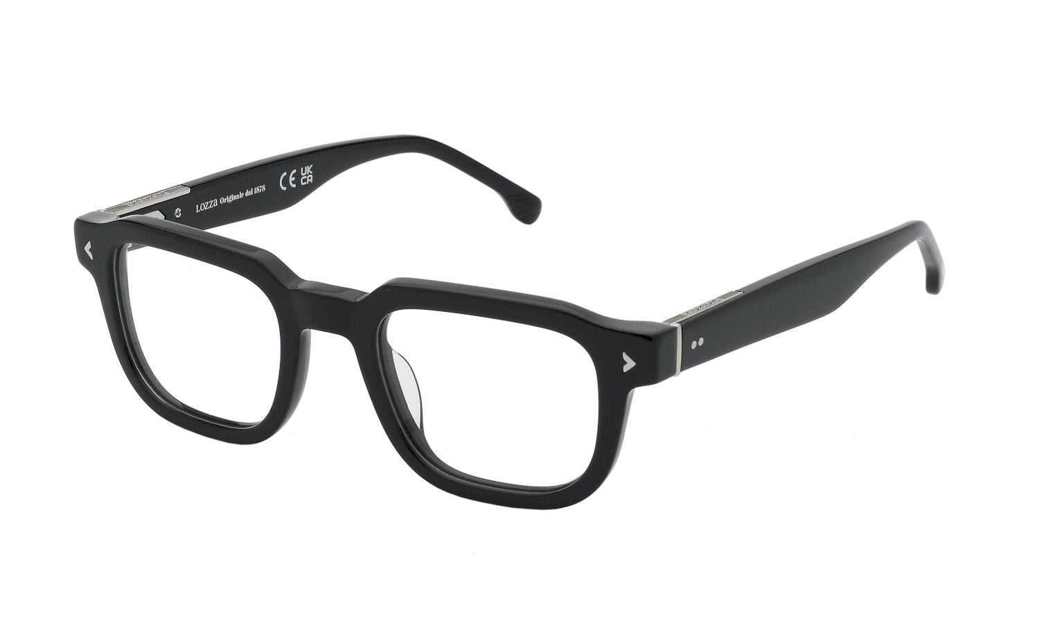 0190605486313 - Herren VL4335 SANREMO 5 0700 Rahmen von BRILLEN Acetat Schwarz  Quadratisch