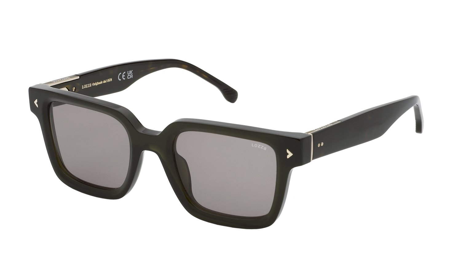 0190605486771 - Unisex SL4338 SANREMO 6 096R Gläser SONNENBRILLEN Acetat Grün Violett Quadratisch Normal