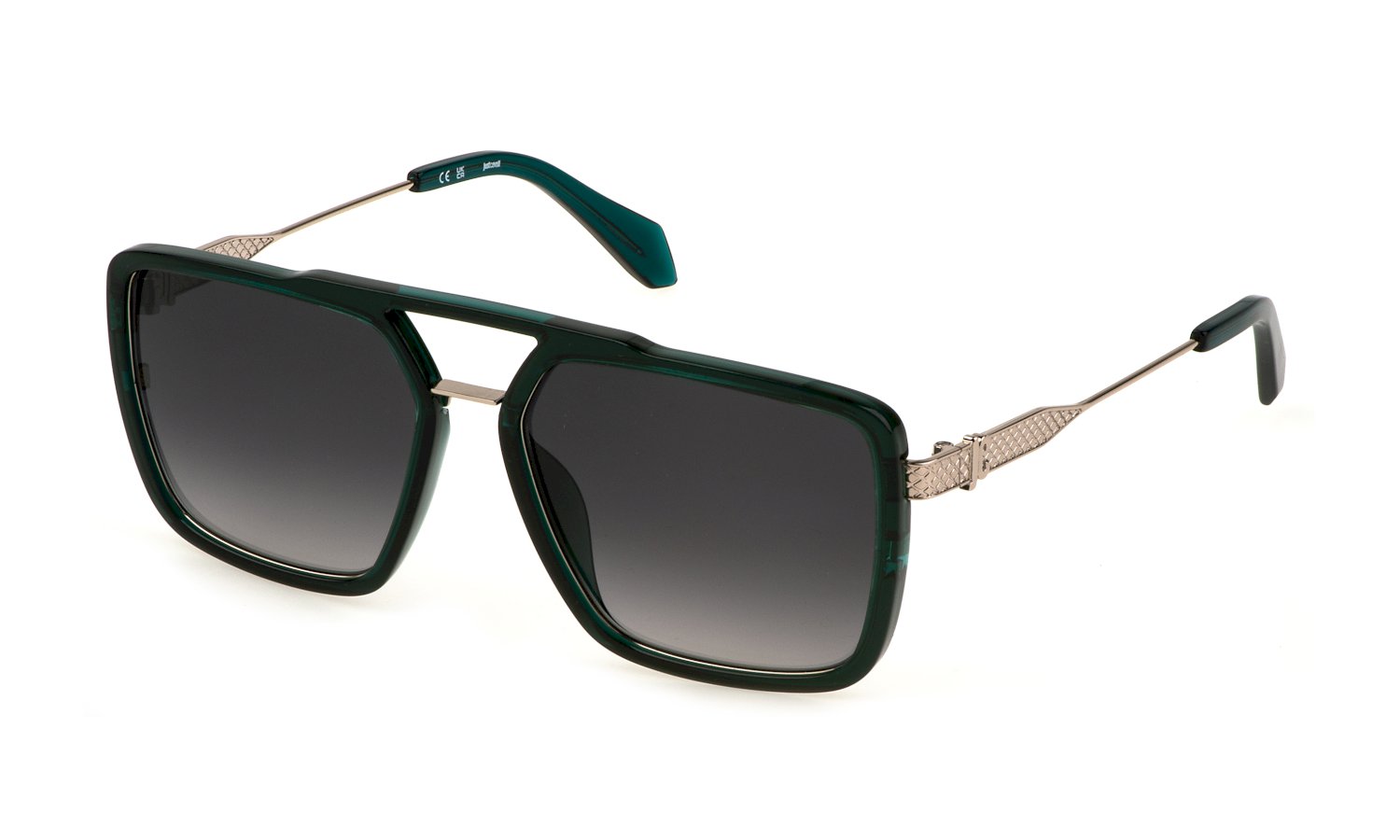 0190605493045 - Herren SJC040 0G61 Gläser SONNENBRILLEN Injiziert Grün Grau Quadratisch Normal Schattiert