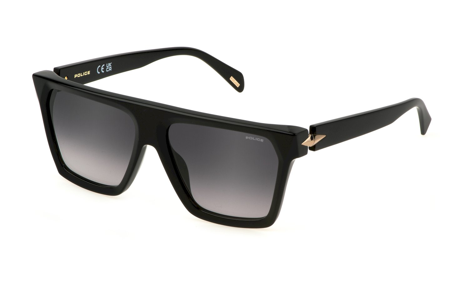 0190605493878 - Damen SPLM01 PANTHER 2 700 Gläser SONNENBRILLEN Acetat Schwarz Rauch Quadratisch Normal Schattiert 0190605493878 - Damen SPLM01 PANTHER 2 700 Gläser SONNENBRILLEN Acetat Schwarz Rauch Quadratisch Normal Schattiert