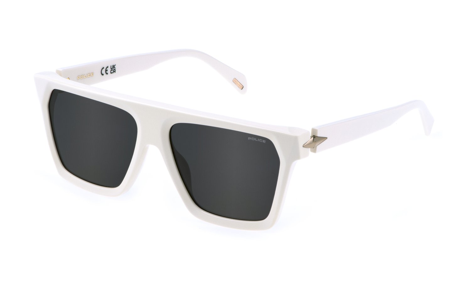 0190605493885 - Damen SPLM01 PANTHER 2 0847 Gläser SONNENBRILLEN Acetat Weiß Grau Quadratisch Normal