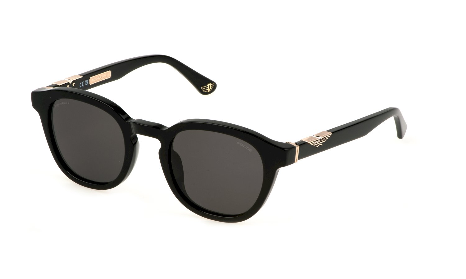 0190605494356 - Herren SPLL82 ORIGINS 60 700P Sonnenbrillen Acetat Schwarz Rauch Rund Polarisiert 0190605494356 - Herren SPLL82 ORIGINS 60 700P Sonnenbrillen Acetat Schwarz Rauch Rund Polarisiert