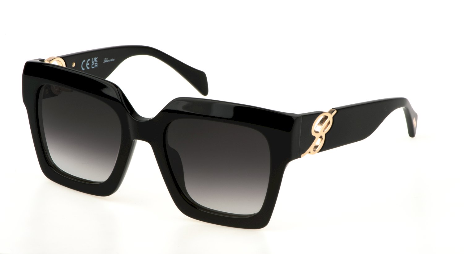 0190605499160 - Damen SBM839  700 Brille von SONNENBRILLEN Acetat Schwarz Rauch Quadratisch Normal Schattiert 0190605499160 - Damen SBM839  700 Brille von SONNENBRILLEN Acetat Schwarz Rauch Quadratisch Normal Schattiert