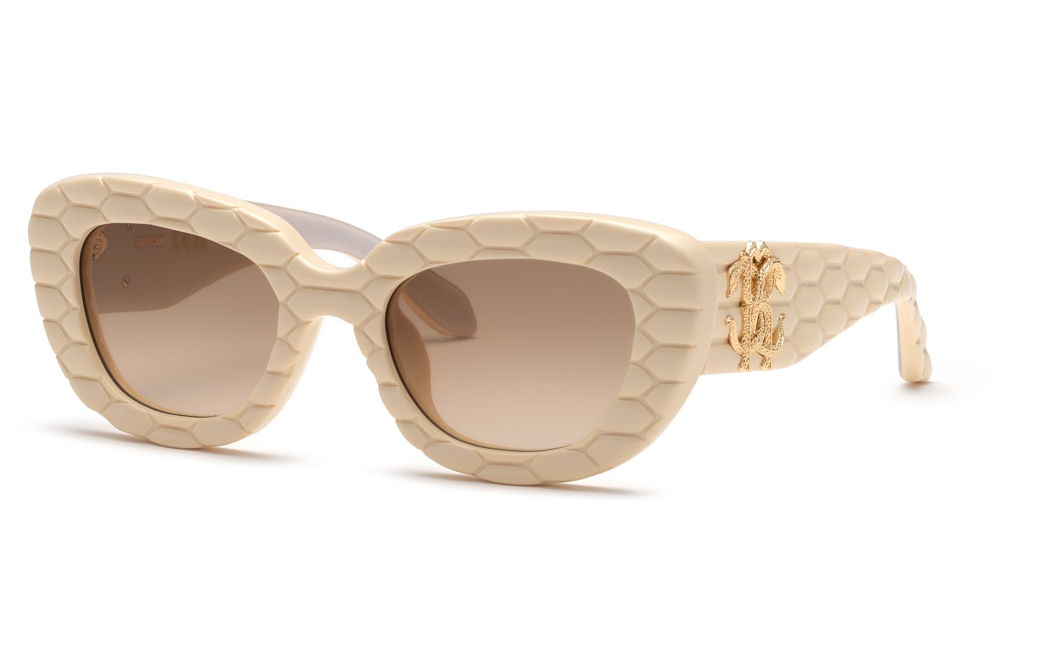 0190605504369 - Damen SRC058M  09X7 Gläser SONNENBRILLEN Acetat Elfenbein Braun Geometrisch Normal Schattiert