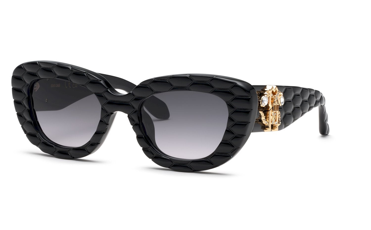 0190605504383 - Damen SRC058S 700 Gläser SONNENBRILLEN Acetat Schwarz Rauch Geometrisch Normal Schattiert 0190605504383 - Damen SRC058S 700 Gläser SONNENBRILLEN Acetat Schwarz Rauch Geometrisch Normal Schattiert