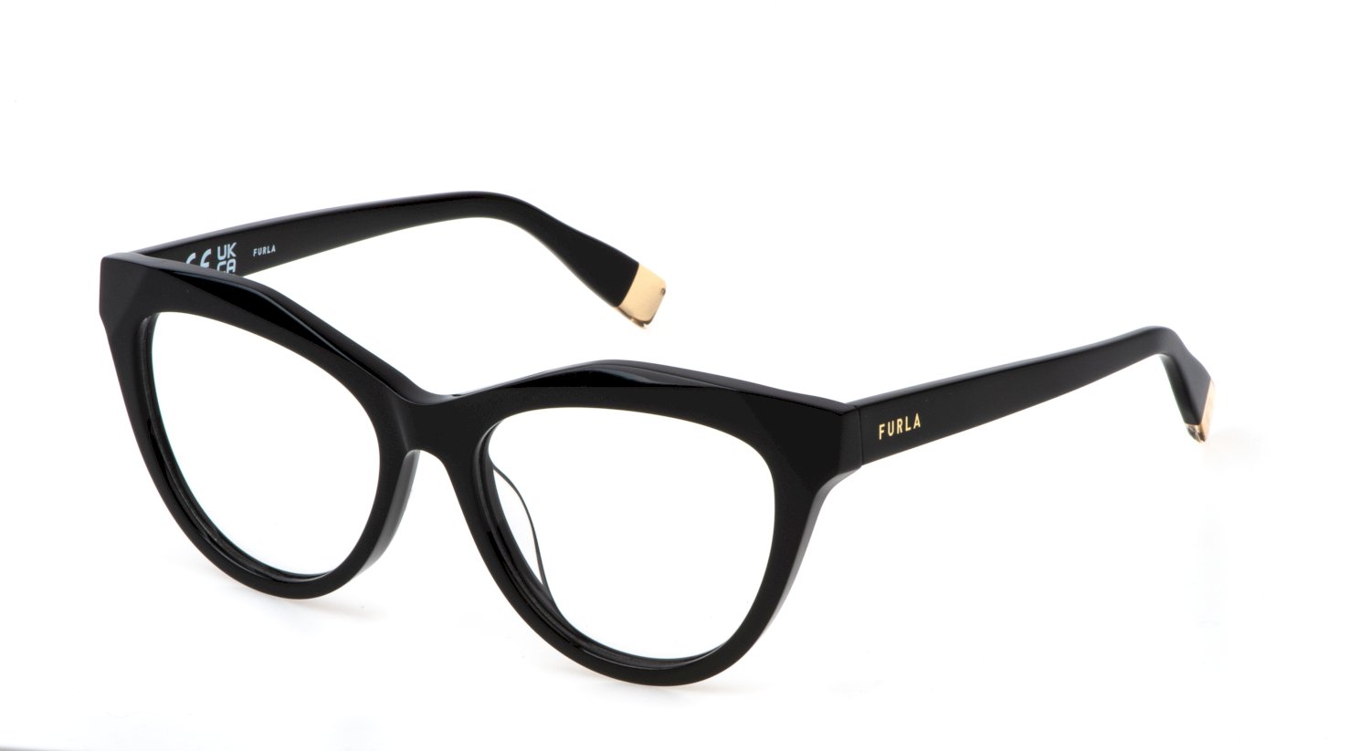 0190605528242 - Damen VFU766 0700 Rahmen von BRILLEN Acetat Schwarz  Cat Eye